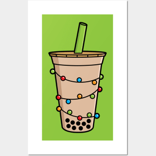 Bubble Tea - Christmas Holiday Boba Posters and Art